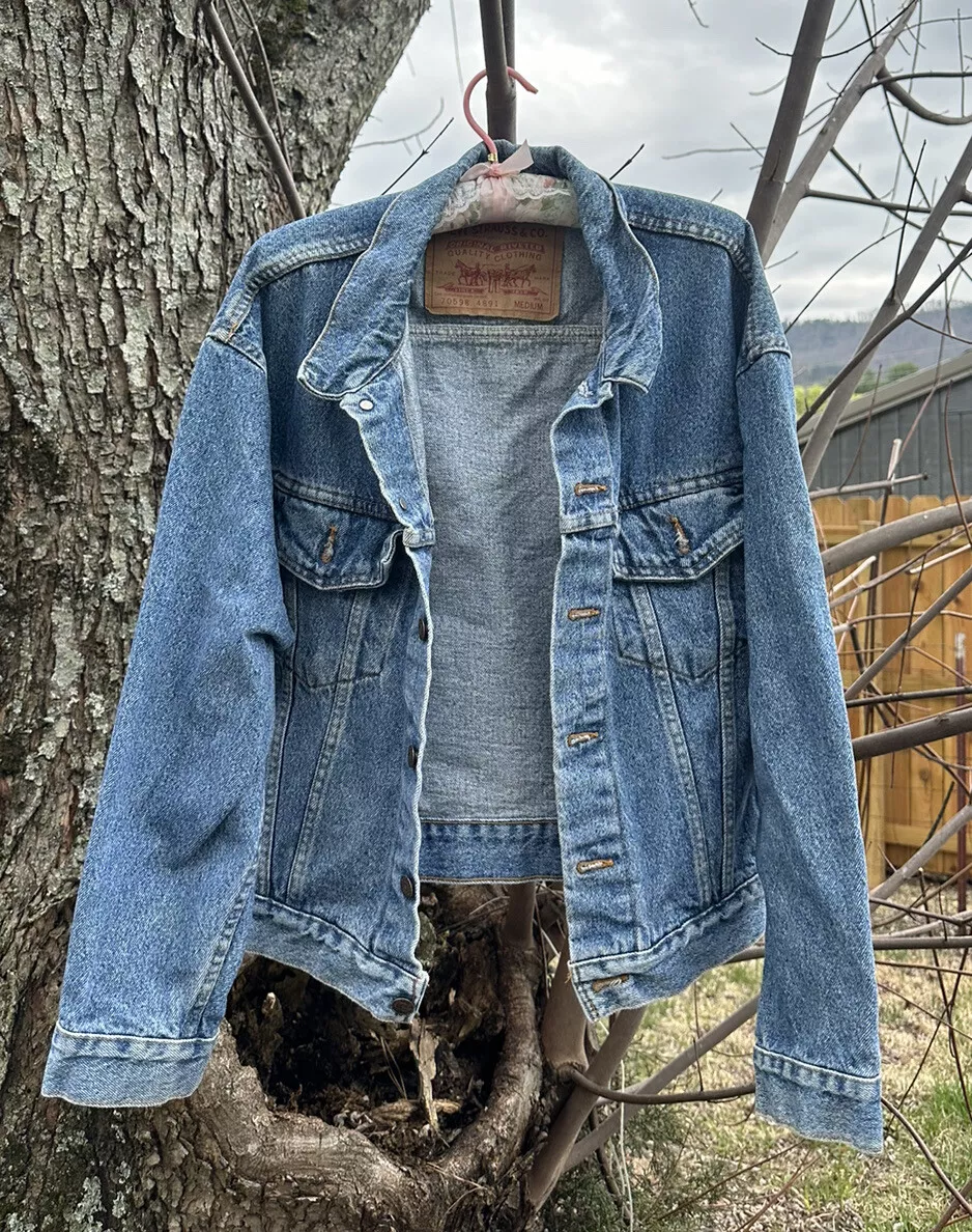 Vintage Levi Strauss Denim Jean Trucker Jacket 70598-4891 Medium
