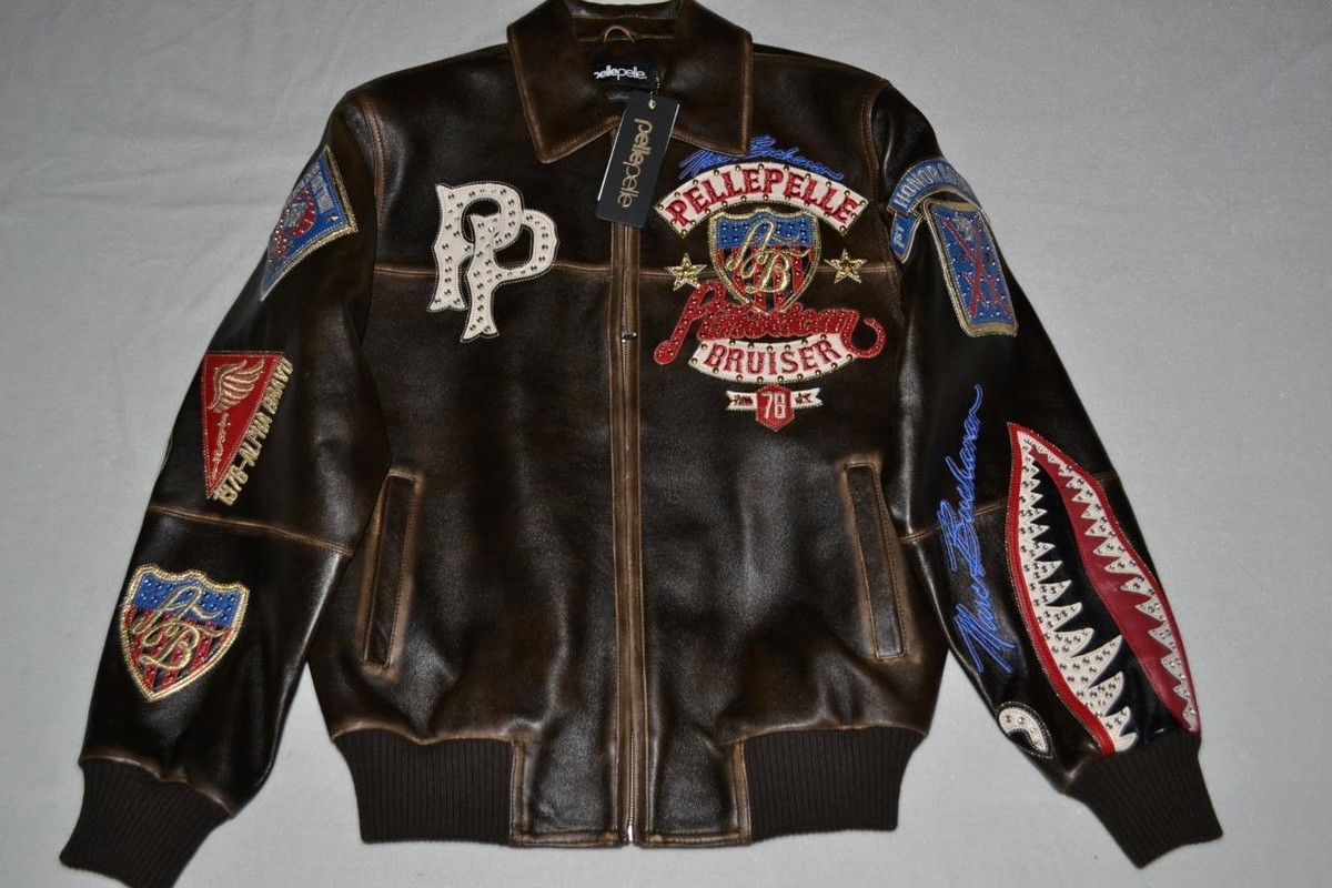 ジャケット・アウター 90s vintage pelle pelle leather jacket Vintage 1990's Pelle Pelle 'Soul Music' Calfskin Leather