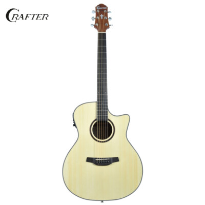 Crafter Silver Series 100 Acoustic Electric Guitar with Cutaway HG100-CE-N