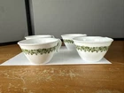 Vintage Corelle Spring Blossom Daisy Green Hook Handle Coffee Cups Set Of 4 MCM