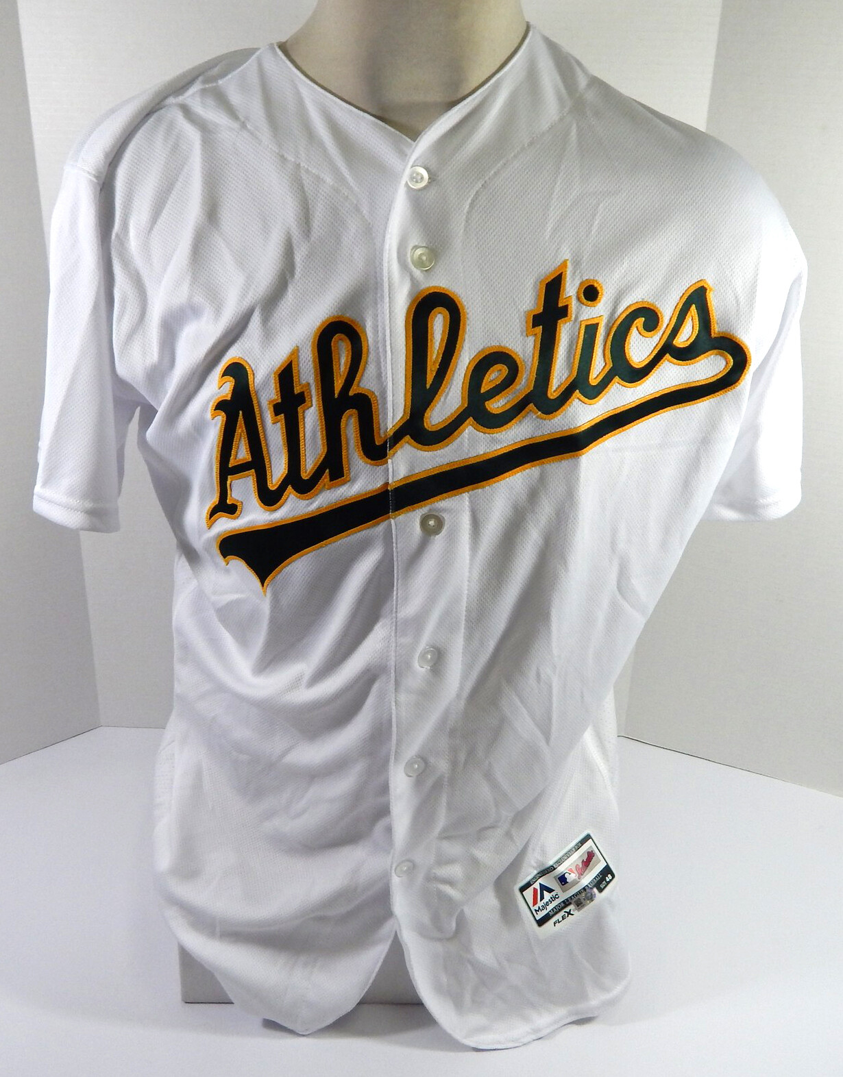 Oakland A's Athletics Blank Game Issued White Jersey 48 DP48228