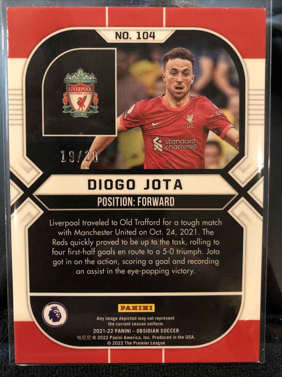 Diogo Jota 直書きオート　/10シリ Diogo Jota 2021-22 Panini Obsidian /20 | eBay