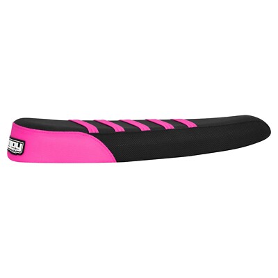 Super73 S1, S2, R, RX 2-Up eBike Seat Cover - PINK Rear BLACK Top PINK Ribs #367