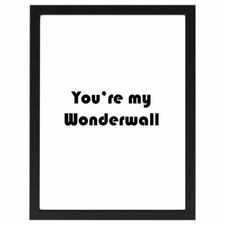 Wonderwall, Oasis, Lyrics, Bar, Music, Poster, Print A4 or A5