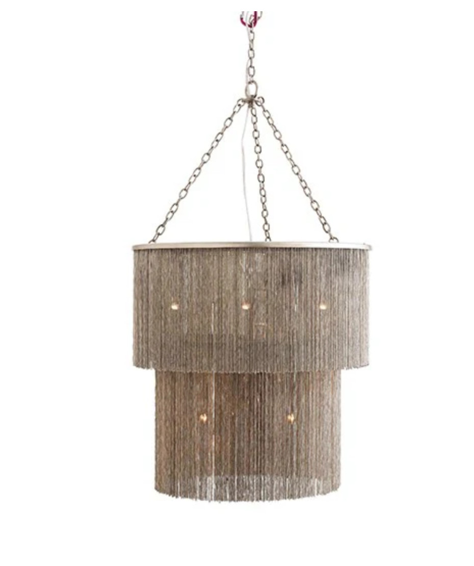 Arteriors James 9 Light 24 inch Antique Nickel Chandelier Ceiling Light