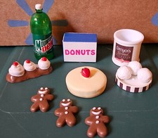 TYCO Kitchen Littles "SWEET TREATS" food set for Barbie--Nearly Complete