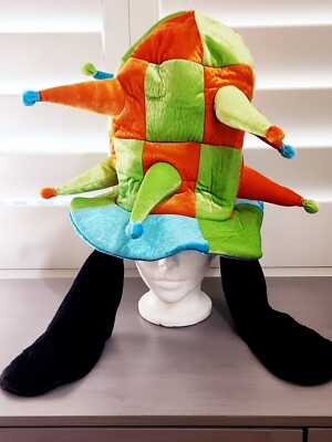 Disney Parks Goofy Jester Hat W/ Long Goofy Ears Top Hat | eBay display picture 1