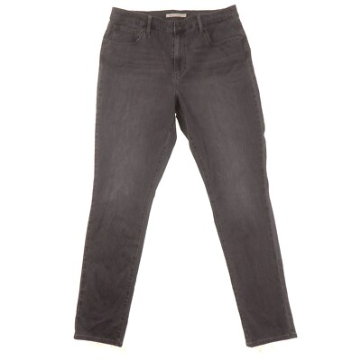 Levi's Premium Big E 721 High Rise Skinny Black Jeans Womens 33