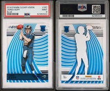 2016 Panini Clear Vision Blue #167 JARED GOFF Los Angeles Rams RC /99 Mint PSA 9