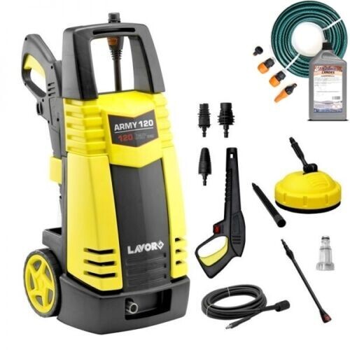 IDROPULITRICE ACQUA FREDDA LAVOR ARMY 120 CON LAVAPAVIMENTI PATIO 1700W 120BAR