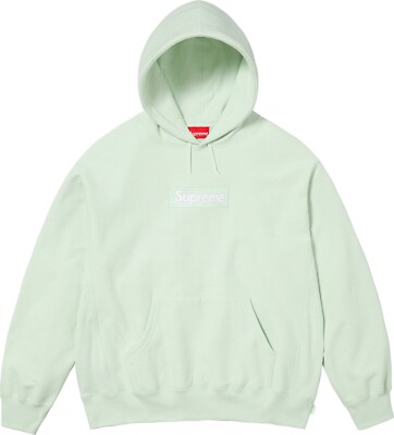 Supreme Box Logo Hooded Sweatshirt Light Green FW23 (Size Supreme Box Logo Hooded Sweatshirt Light Green FW23 (Size