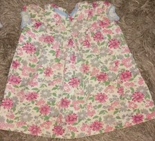 Vintage Handcrafted Baby 12/18 Mo Girls Cottage Floral Prairie Dress