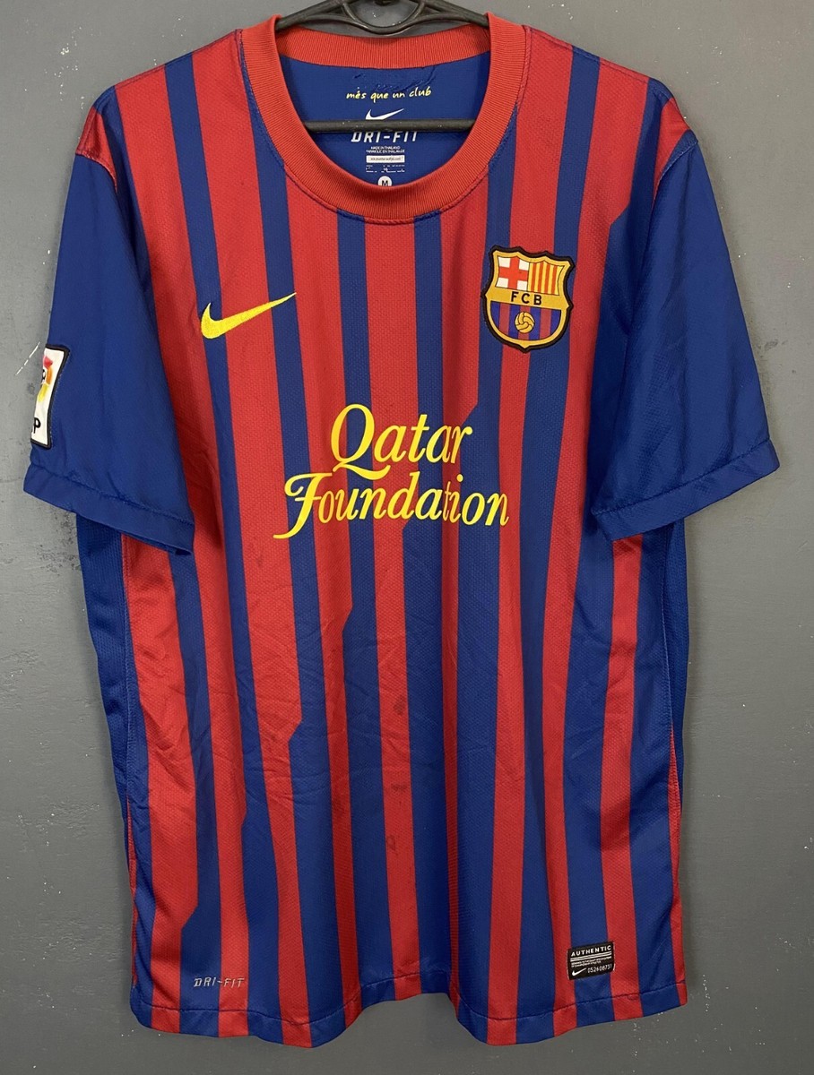 XAVI #6 MENS FC BARCELONA 2011/2012 SOCCER FOOTBALL SHIRT JERSEY