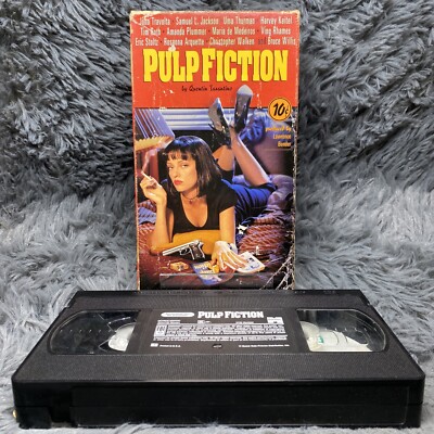 Pulp Fiction VHS 1994 Miramax Quentin Tarantino Travolta Thurman