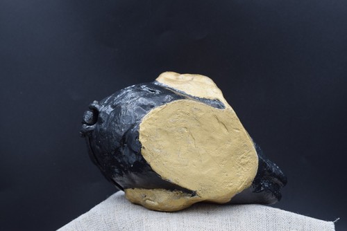 Antique ashtray Devil VTG figure Demon Cigarette skull Urn Satan Halloween old - Picture 21 of 24