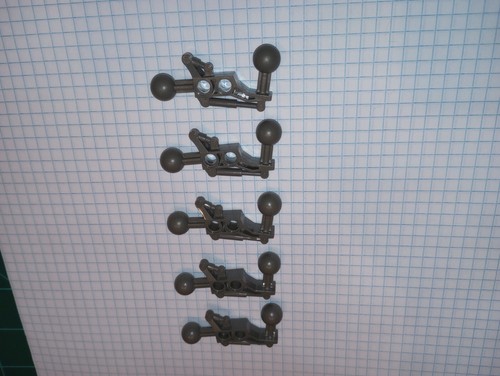 5 Dark Gray Lego 32173 Star Wars Mindstorms Bionicle 5 pcs leg arm Technic ball - Picture 17 of 24