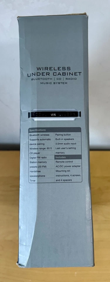 iLive IKBC384S Wireless Under Cabinet Bluetooth CD Player Radio System New Open - Image 4 of 4