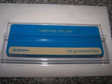 Vintage SPERRY TIMECARD HOLDER (Plexiglass)