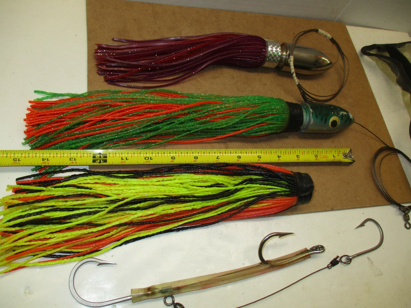 VINTAGE TUNA LURES ** HEAVY TOLLING LURES **** GREAT SET ***** - Image 2