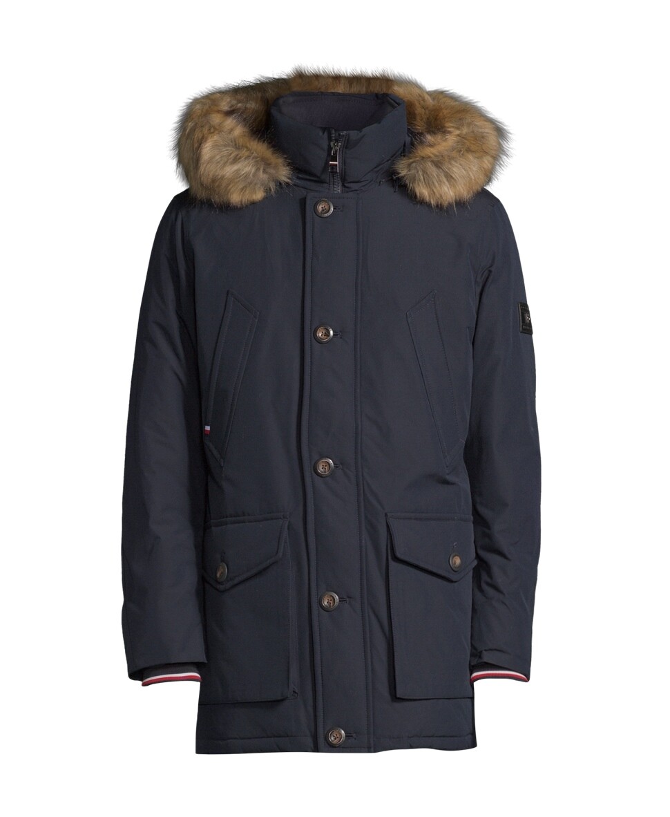 Parka Damen Herren Winterparka Mit Echtpelz Reversible Jacket