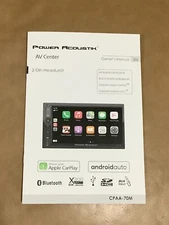 POWER ACOUSTIK  OWNER MANUAL FOR   CPAA-70M