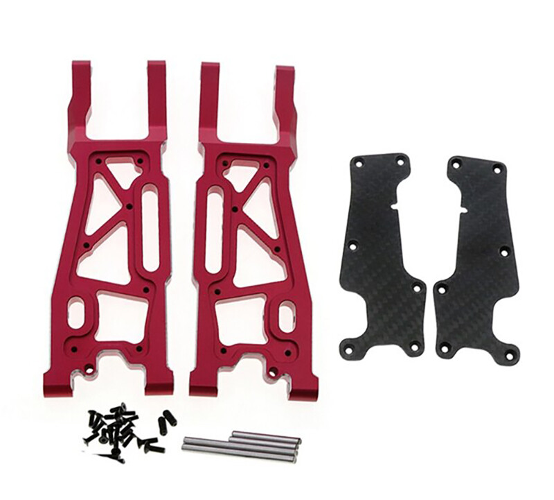 Bracci Sospensione Anteriori Integy Rossi – Per Traxxas Sledge 1/8, In Lega Lavorata