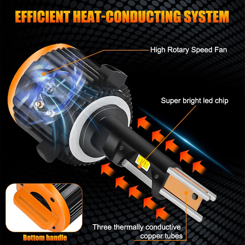 Kit de conversão de lâmpadas de faróis de LED H7 personalizadas feixe alto baixo para VW Golf GTI MK7 R - Imagem 4 de 4