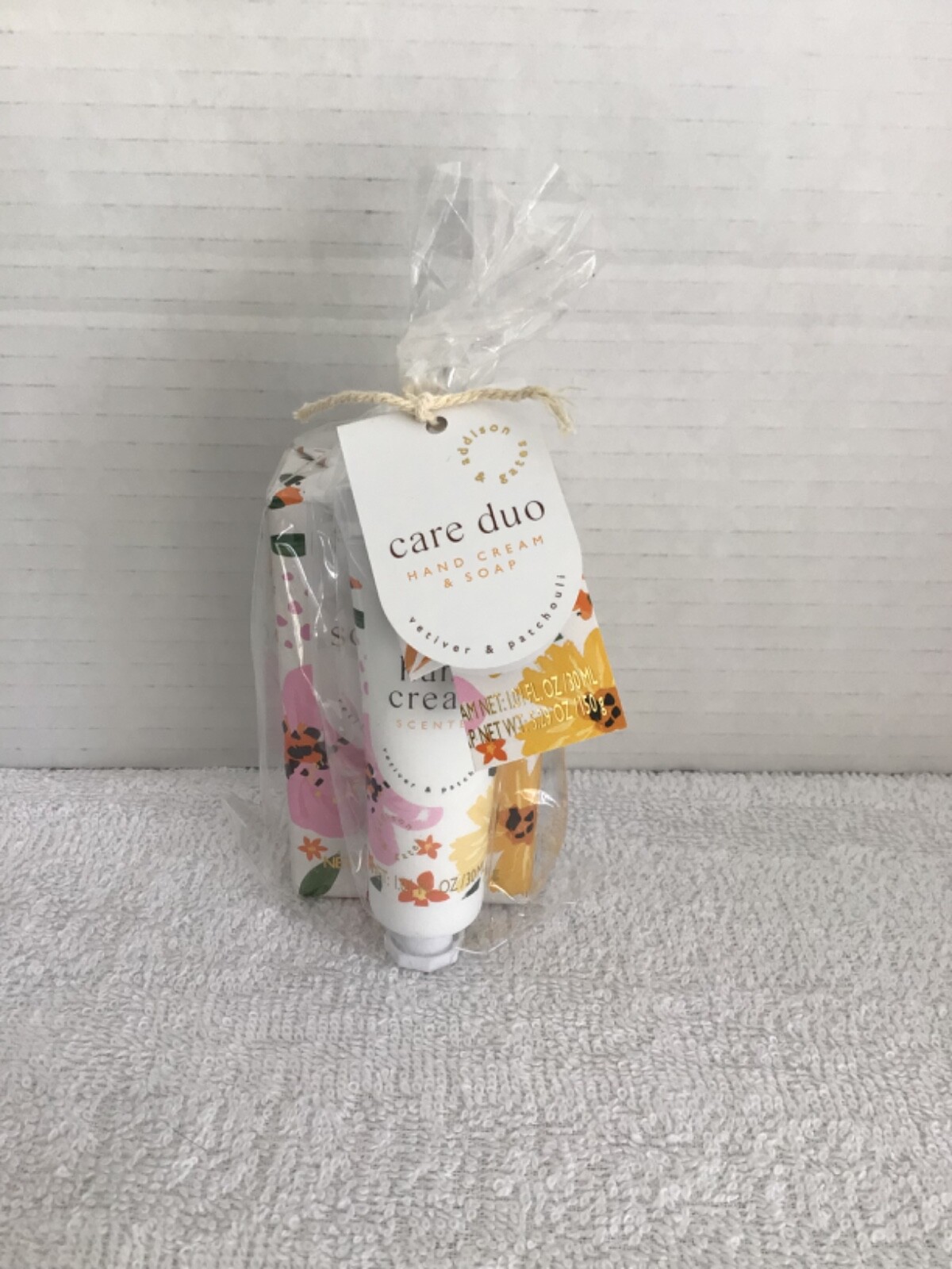 Addison and Gates Hand Cream and Bar Soap Vetiver and Patchouli Care