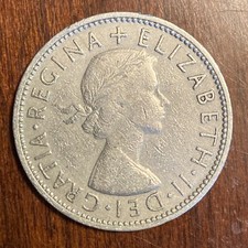 1962 UK  2 Shillings - Queen Elizabeth II/Tudor ros, thistles, shamrocks & leeks