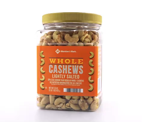 Member’s Mark Lightly Salted Whole Cashews DLC: Août25 main image 1