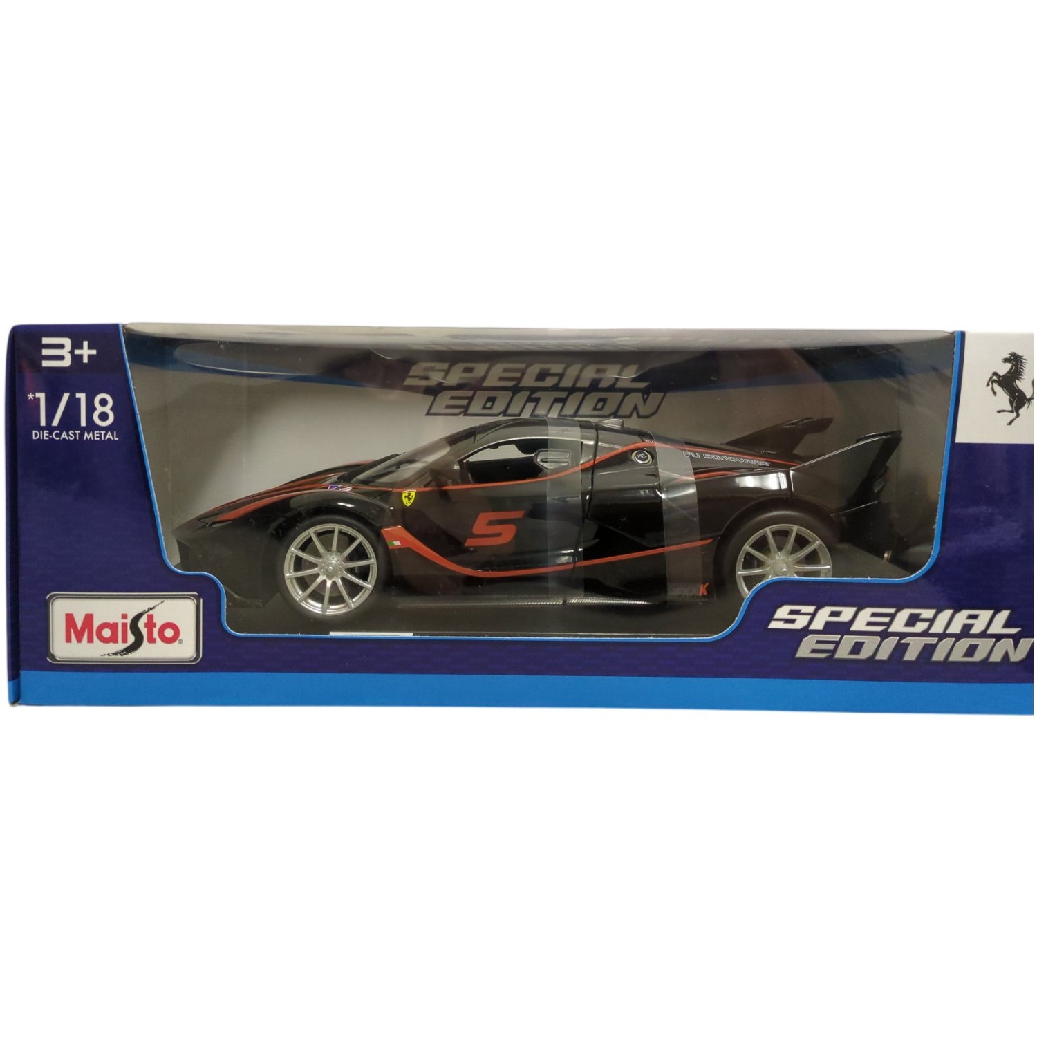 Maisto Special Edition 1/18 Scale Diecast Metal Ferrari FXXK , Black
