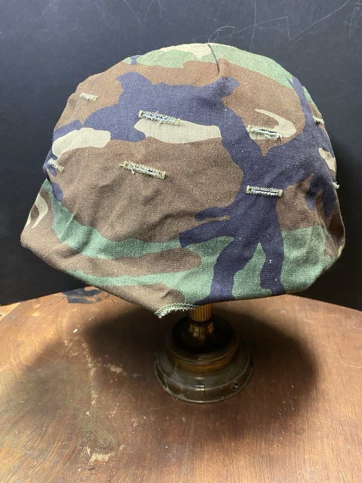 US Army Camouflage Helmet Cover Woodland Pattern 1970s | eBay