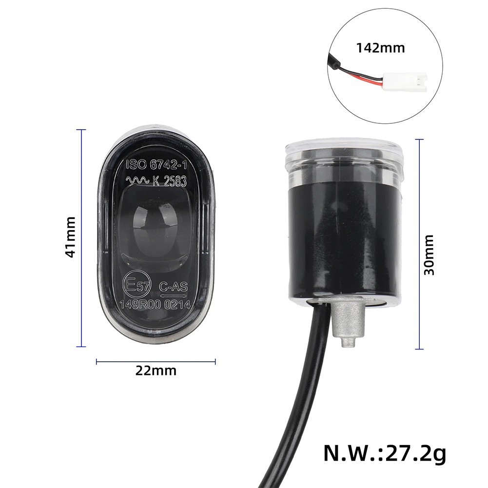 Per Xiaomi 5Plus Monopattino Elettrico Faro LED Nero Custodia Protezione IP foto 5