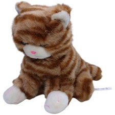 EBO Plüschtiere Weiches gestreiftes Kätzchen, rot Kuscheltier 23cm Gebraucht Kat