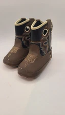 M&F Western Kids Trace Baby Boy's Infant/Toddler Bucker Boot First Walker Shoe 