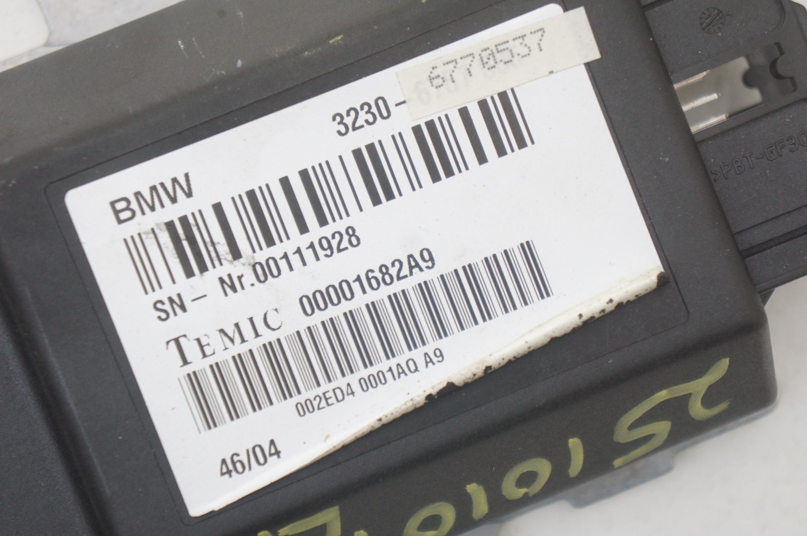 Steering Column Control Module OEM 32306770537 Rolls Royce Phantom 2004