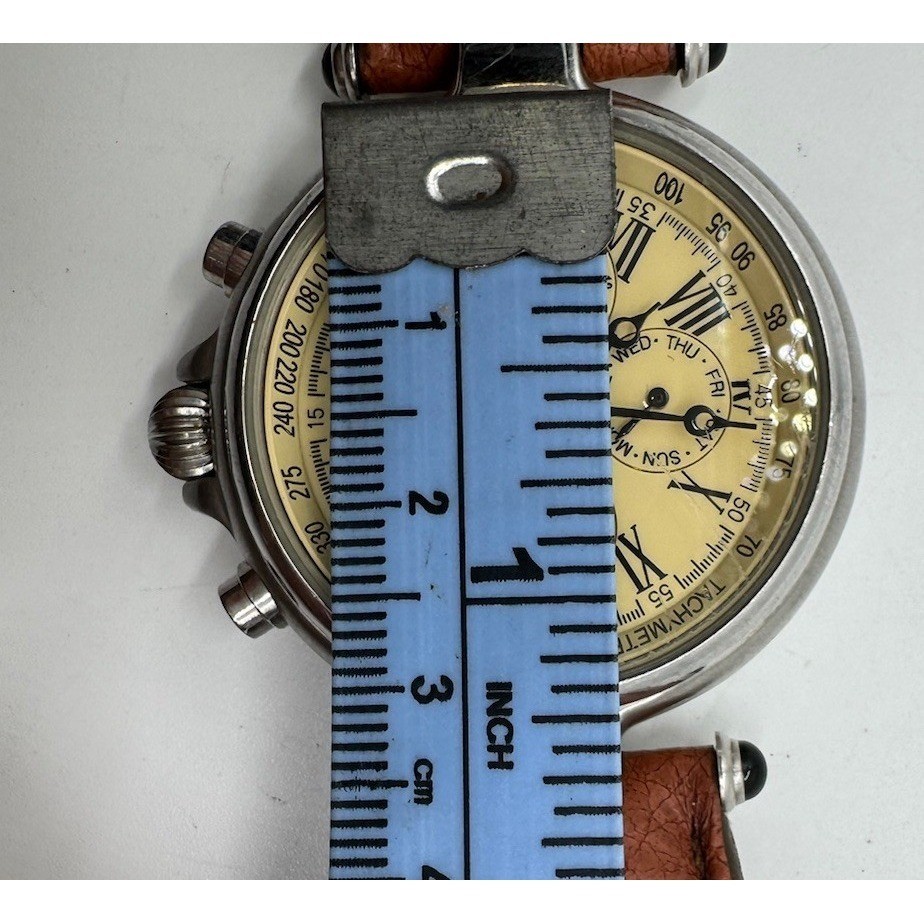 Stauer Moon Phase Chronograph Automatic Mens Silv… - image 10