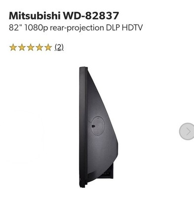 MITSUBISHIのテレビ Mitsubishi 82-Inch Screen TV | eBay