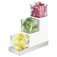 Cal-Mil 3003-55-12 Luxe Stair Step Jar Display, 9" Height, 4.5" Width, 12.1875"