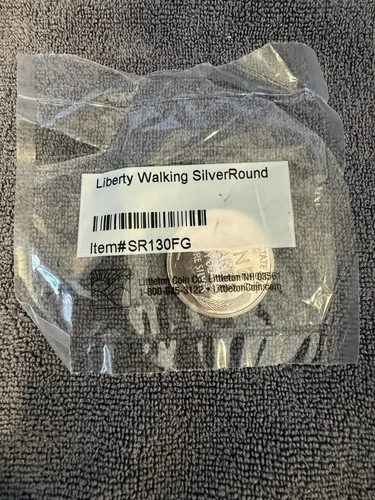 Walking Liberty Eagle 1 Troy Ounce .999 Silver Round Quarter Littleton Coins