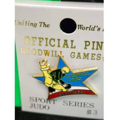 1990 Seattle Goodwill Games Judo Official Lapel Pin Sport Series #3 NOS