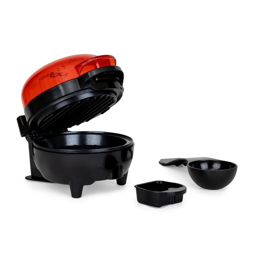 Plancha para hamburguesas Smash con calentador de bollos 750 W bandeja de goteo antiadherente cocina compacta nueva - Imagen 2 de 10