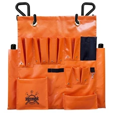 Sturdy Lineman Tool Bag, Aerial Apron, Bucket Truck Organizer, 2x 2" Hooks