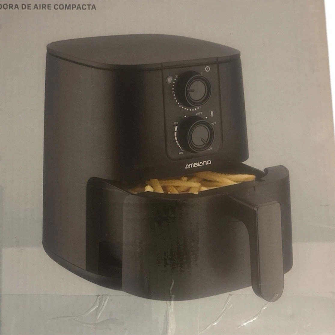 Ambiano 2.1 qt Compact Air Fryer 900W Adjustable Temperature Timer Black
Opens in a new window or ta