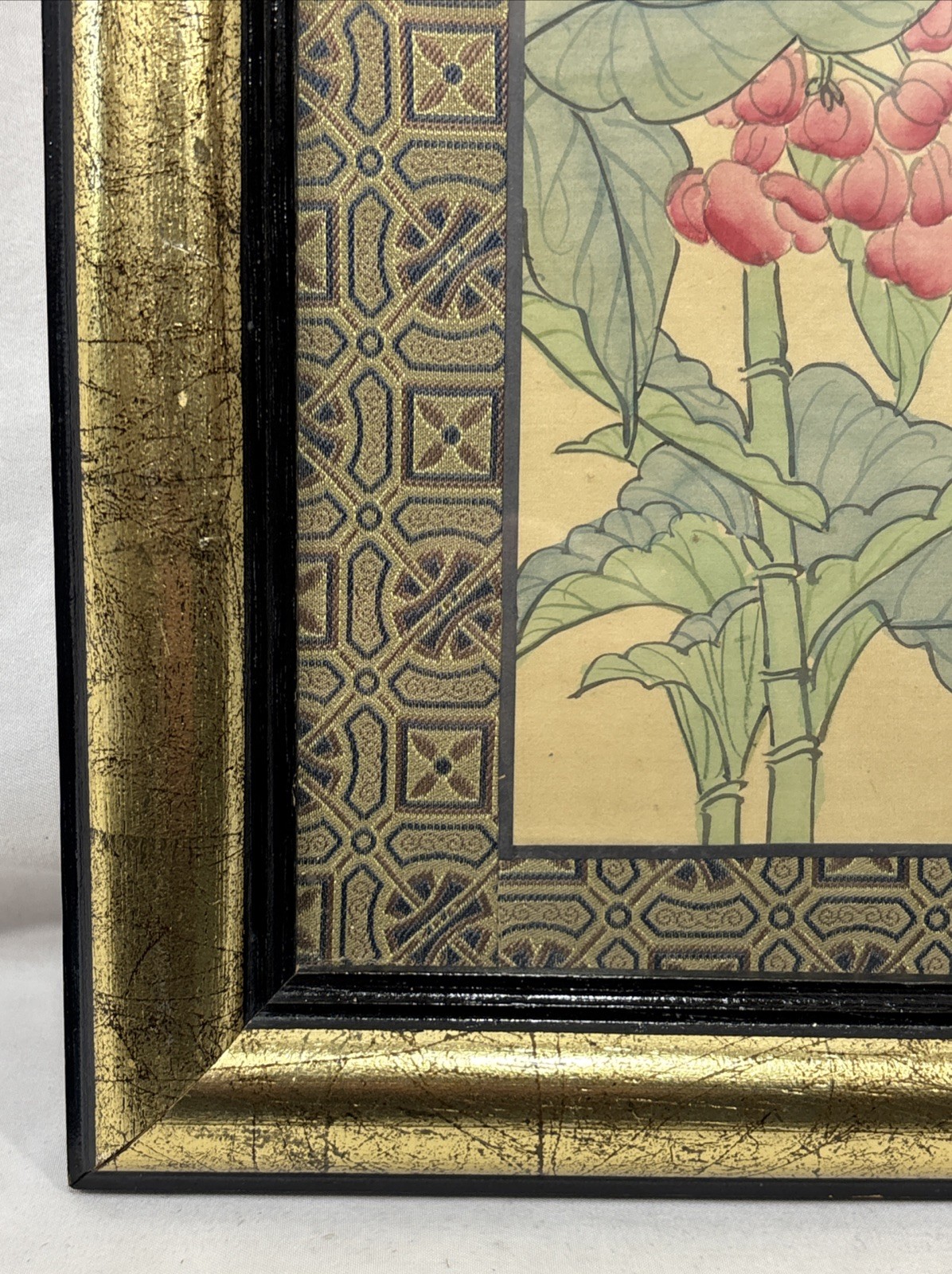 Vintage Original Chinese Ink Painting on Silk Signed Sealed Framed COA