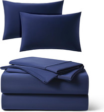 Midnight Blue Full Sheet Set  Extra Pillowcases - Buy 2, Get 30 Off 