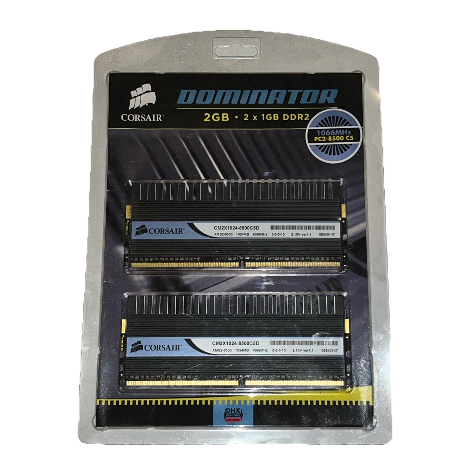 Corsair Dominator 2GB (2x1GB) DDR2 PC2-8500 C5 1066MHz CM2X1024-8500C5D