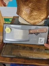 Vintage CHICAGO CUTLERY  PC-1 MEAT CLEAVER Wood Handle  NOS
