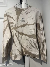 Ena Pelly Tie-dyed Cream Beige Crewneck Sweatshirt Ep Logo Women’s S Australia