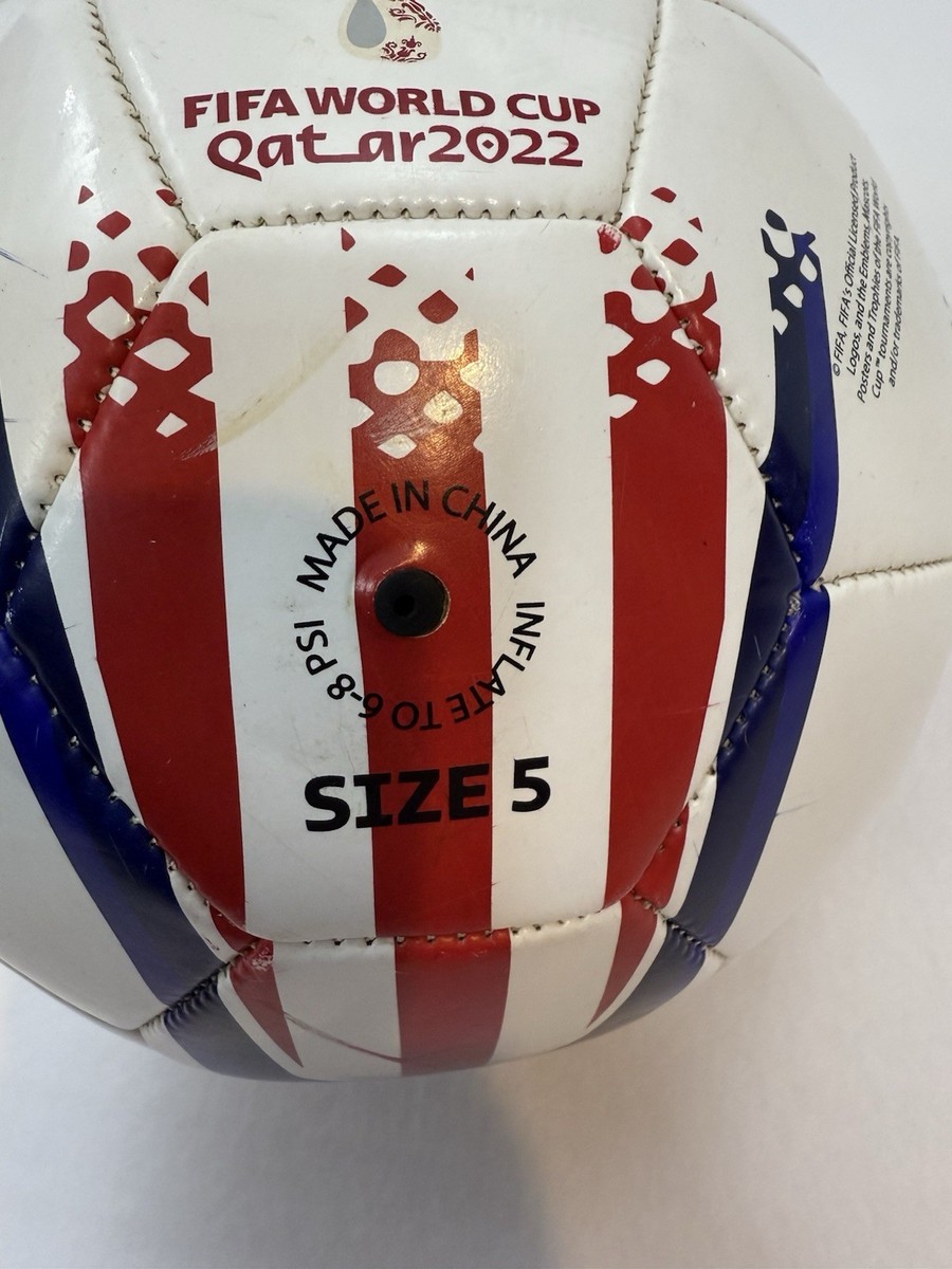 FIFA World Cup Qatar 2022 Soccer Ball Size 5 Team USA Flag Print